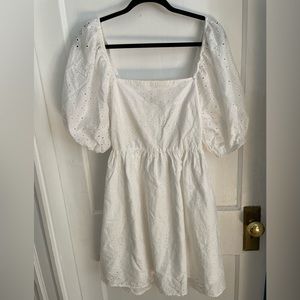 A New Day white babydoll dress